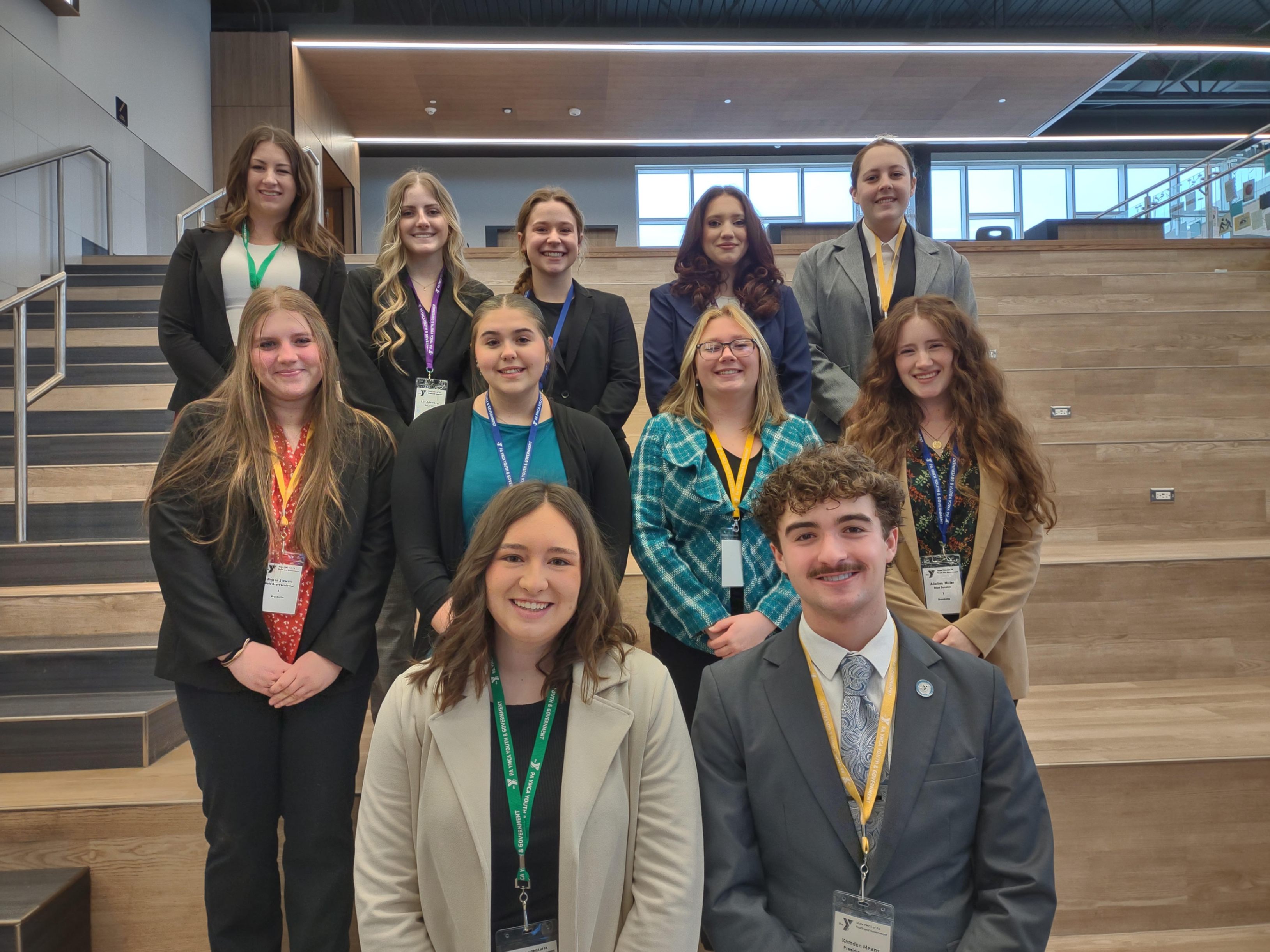 BASD Youth and Government members pose for a photo at Knoch High School.